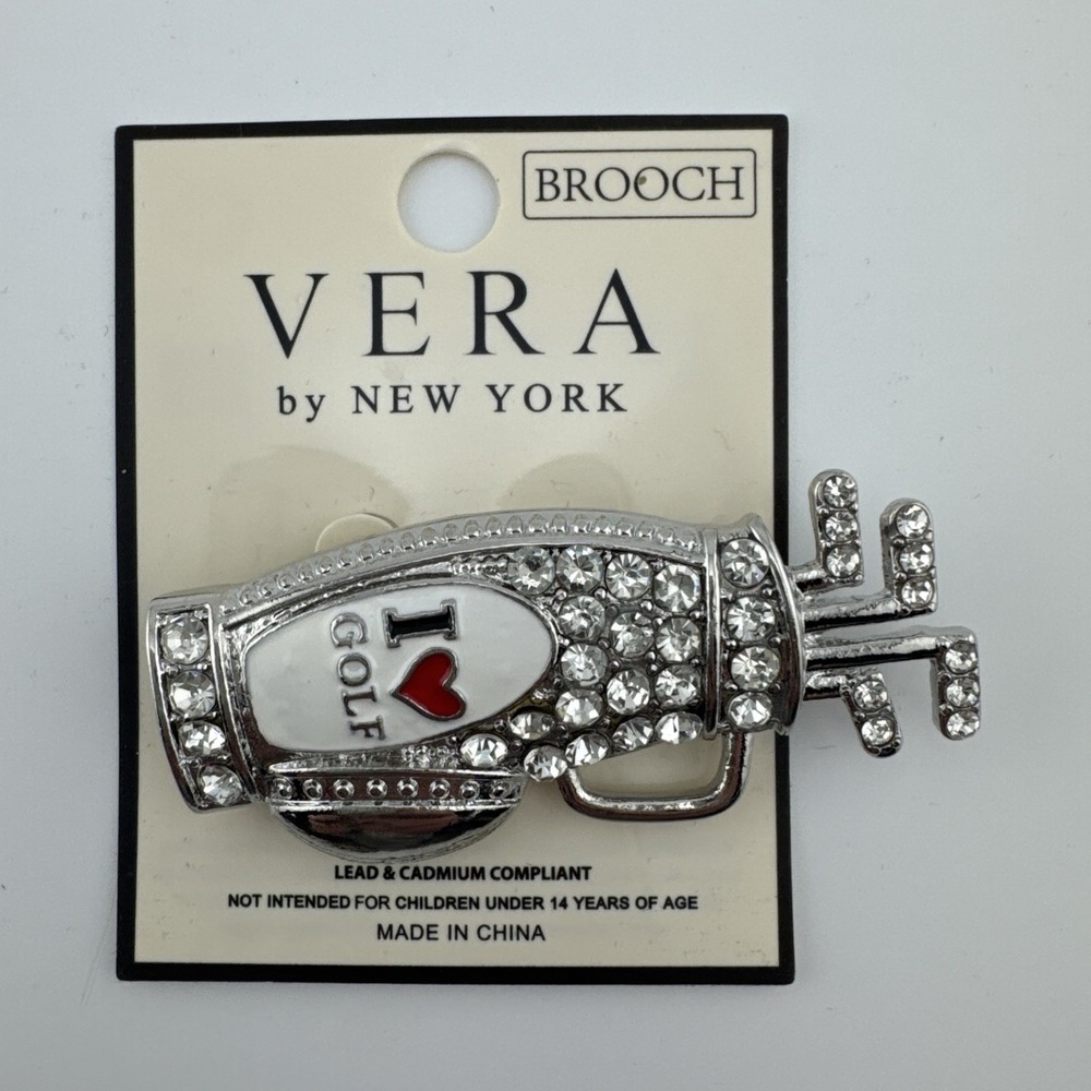 Vera By‎ New York I Love Golf Brooch